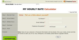 freelance tipster my hourly rate calculator