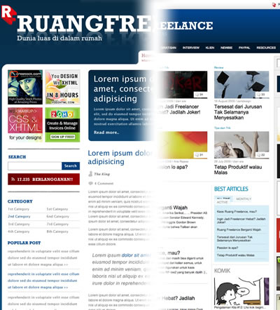 ruangfreelance redesign