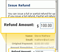 paypal refund