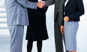 Handshake and teamwork