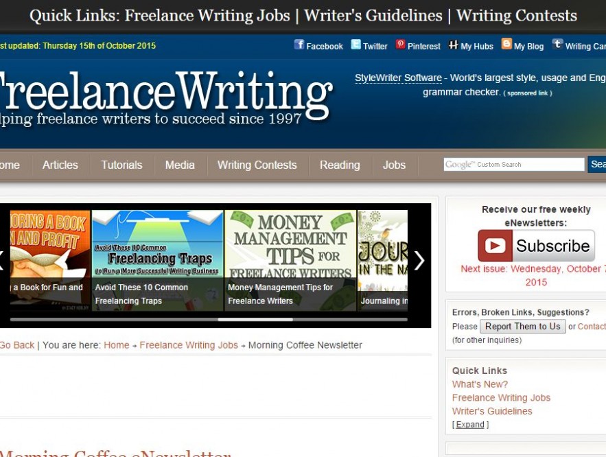 Morning Coffee Newsletter