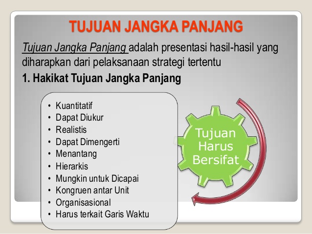 Tujuan Jangka Panjang