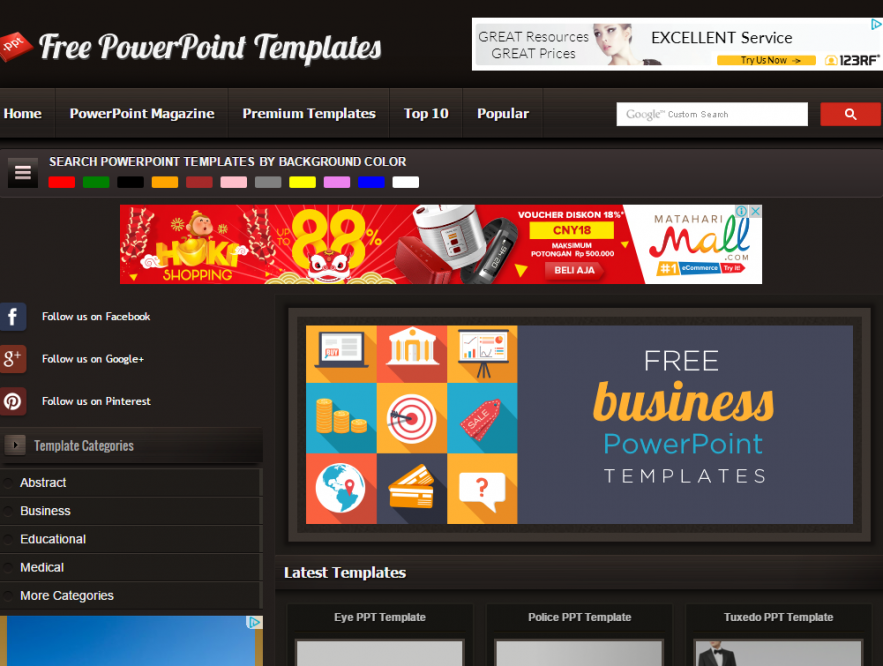 Free PPT Template - Situs Download Presentasi PowerPoint, Elegan dan Gratis Free PPT Template - Situs Download Presentasi PowerPoint, Elegan dan Gratis