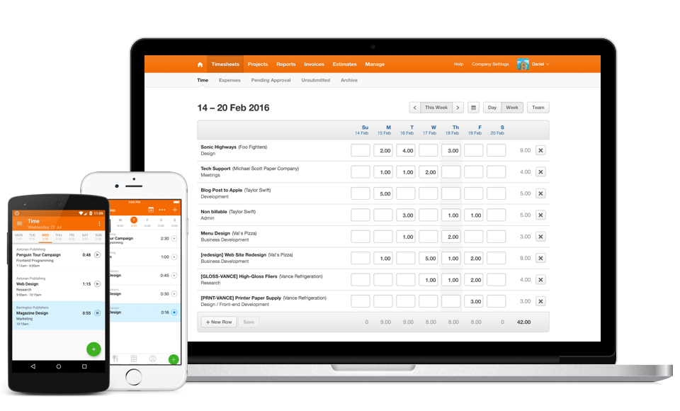 get harvest simple time tracking