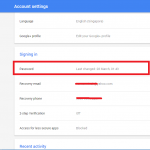 Mengubah password
