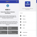 Kamus Besar Bahasa Indonesia (Android dan iOS) –  9 Aplikasi untuk Penulis agar Kamu Lebih Produktif – fajrinih.wordpress.com