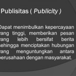 Publisitas (Publicity)