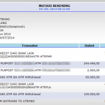 REKENING BANK DAN MUTASI REKENING