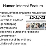 Human Interest Feature