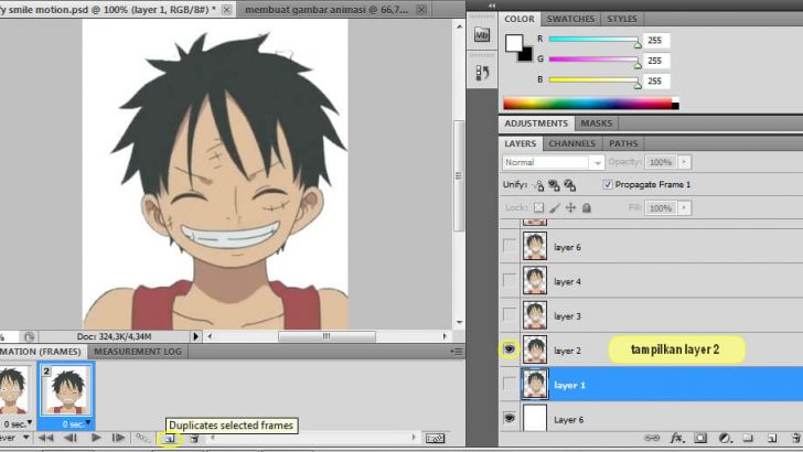 8 Cara Membuat Animasi dengan Format GIF Menggunakan Photoshop - http://restupratama192.blogspot.com