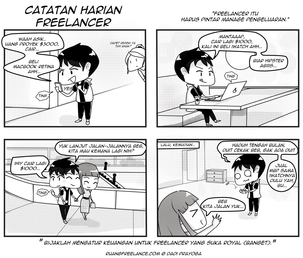 catatan harian freelancer - ruangfreelance - pintar mengatur keuangan